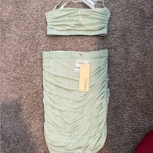 Oh Polly Mint Green Two-Piece Set